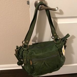 Fossil Green Leather Purse